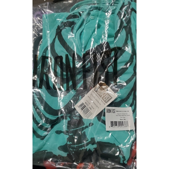 Iron Fist Bone Deep Teal Mesh Maxi Dress NWT - Picture 2 of 2